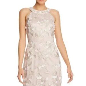 Eliza J Champagne Floral Gown